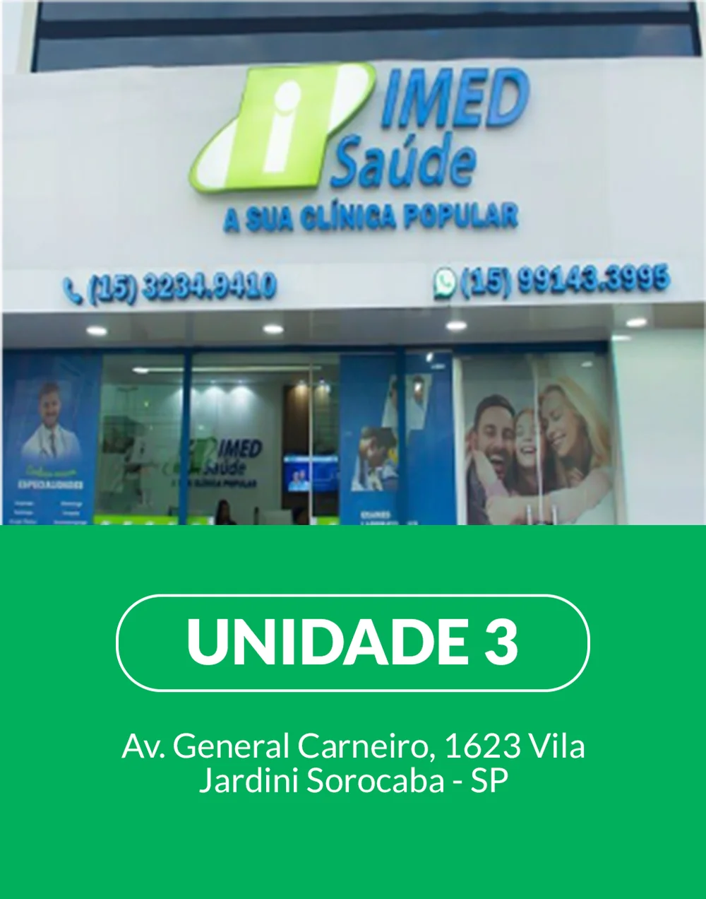 Fachada da IMED Saúde — General Carneiro